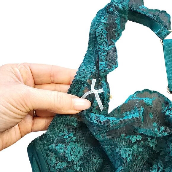 NWT Adore Me Emerald Green Lace and Underwire Bra size 44DD - Picture 7 of 11